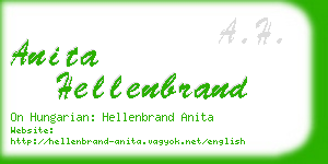 anita hellenbrand business card